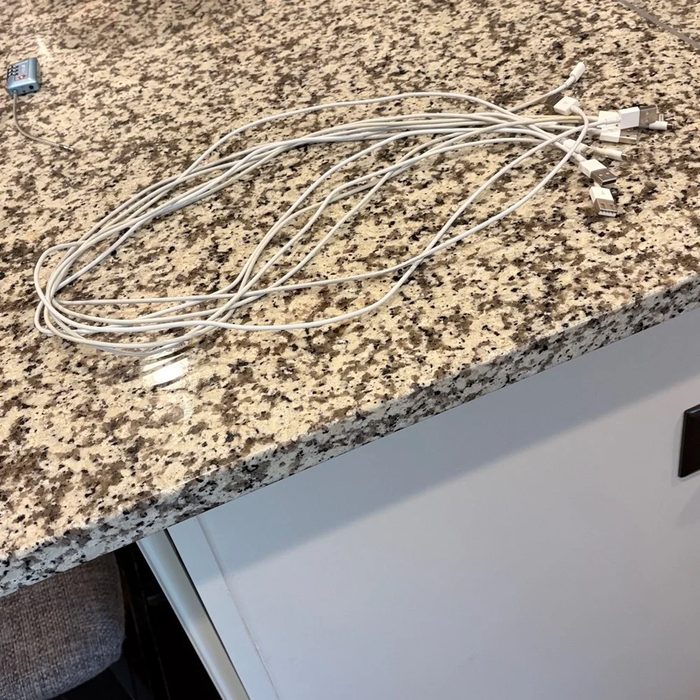 Set of 6 Chargers - Lightning to USB Charging Cable Cords